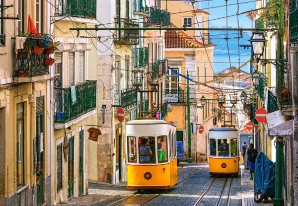 Lisbon Trams 1000 Piece Puzzle Image