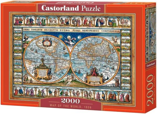 Map of the World 2000 Piece Puzzle Box