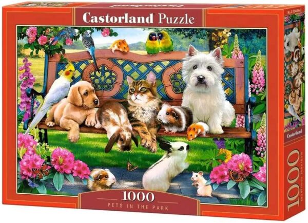 Pets in the Park 1000 Piece Puzzle Box