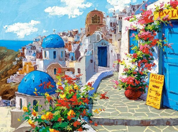 Santorini Greece 2000 Piece Puzzle Image