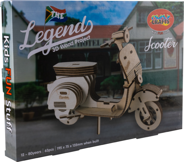 Wooden Legend 3D Scooter