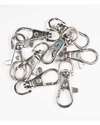 Lobster Clasp Keychain Bright Silver – 50pc