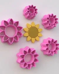 Polymer Clay Cutter – Earring EC201 Sunflower