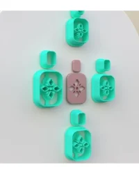 Clay Cutter – Floral Patterned Square EC202