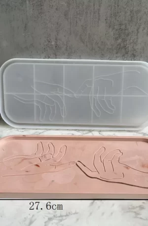 Rectangle Tray with Hands Example