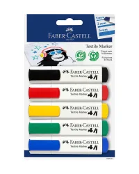 Textile Markers -Basic Colours (5pc) – Faber Castell