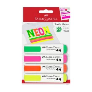 Textile Markers Neon Colours Faber Castell