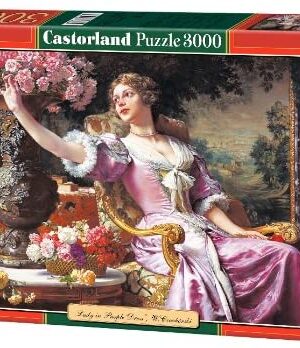 Lady in Purple Dress Puzzle Box
