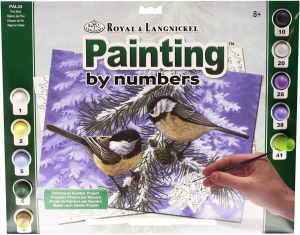 Pine Birds paint numbers Product