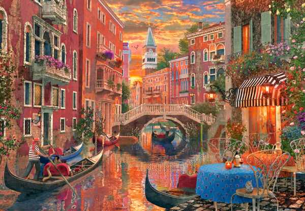 Romantic Evening in Venice Puzzle Image