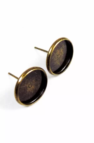 Stud Earrings 243 Antique Bronze