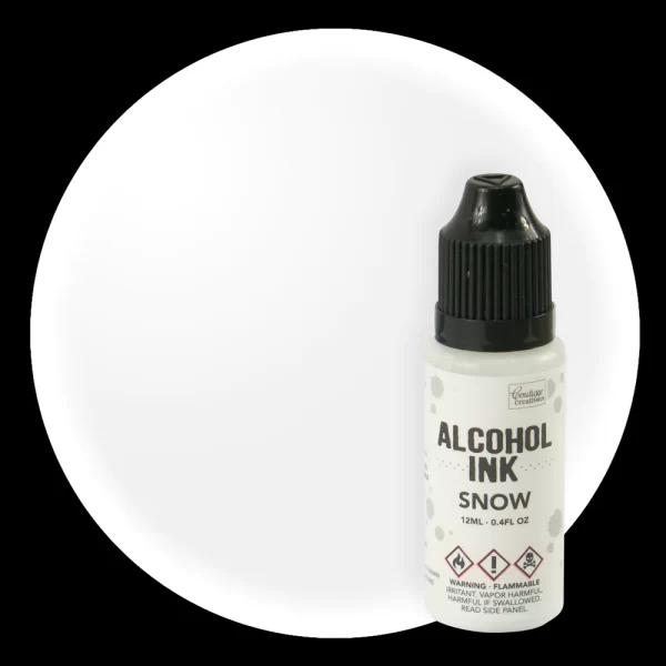 Alcohol Ink Snow Cap