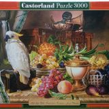 Castorland Still Life With Fruit and a Cockatoo Box