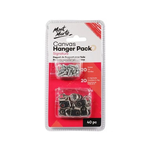 Canvas Hanger Pack 40 Pieces - Mont Marte - Crafty Arts
