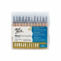 Mont Marte Wood Carving – 12 Piece Set