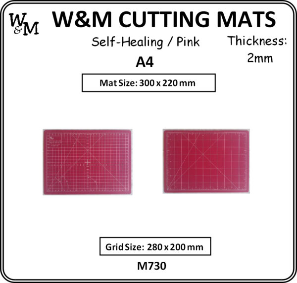 WM Cutting Mat Pink A4