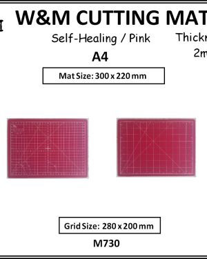 Cutting Mat Pink A4 300x220mm – W&M
