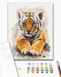 Cute Tiger – Paint by Numbers