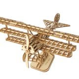 Robotime Wooden Bi-Plane 3D Puzzle