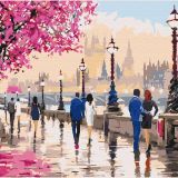 Walking tour of romantic London Paint By Numbers Image