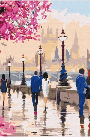 Walking tour of romantic London Paint By Numbers Image