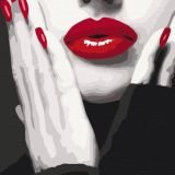 Spectacular Red Paint by numbers image