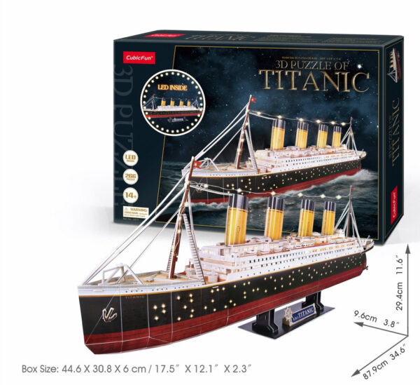 Titanic 3D Puzzle Box and Model