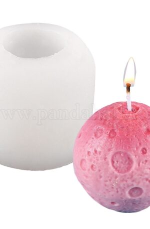 Moon Lunar Candle Silicone Mould Example