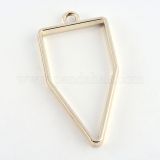 Bezel Pendant Polygon Gold- 4 Piece