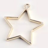 Bezel Pendant Star Gold Single