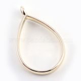 Bezel Pendant Teardrop Single Gold