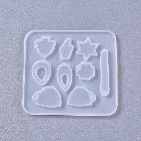 Cabachon and Pendant Mixed Shapes Silicone Mould Back