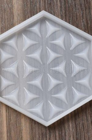 Cup mat flower coaster silicone mould by Pandahall