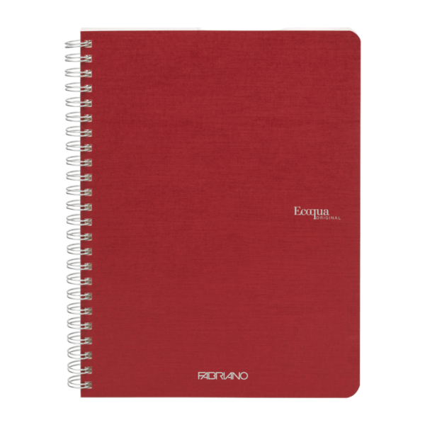 Fabriano EcoQua Spiral Notebook A5 Cherry