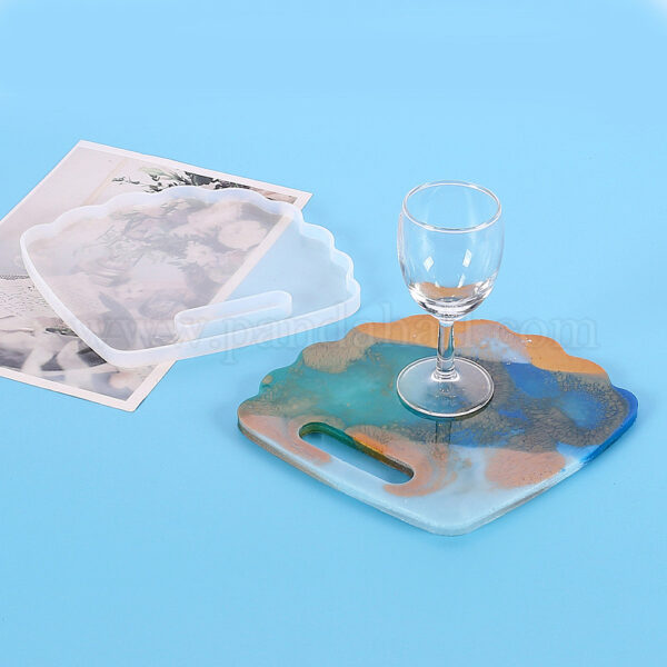 Fan Silicone Cup Mat Example