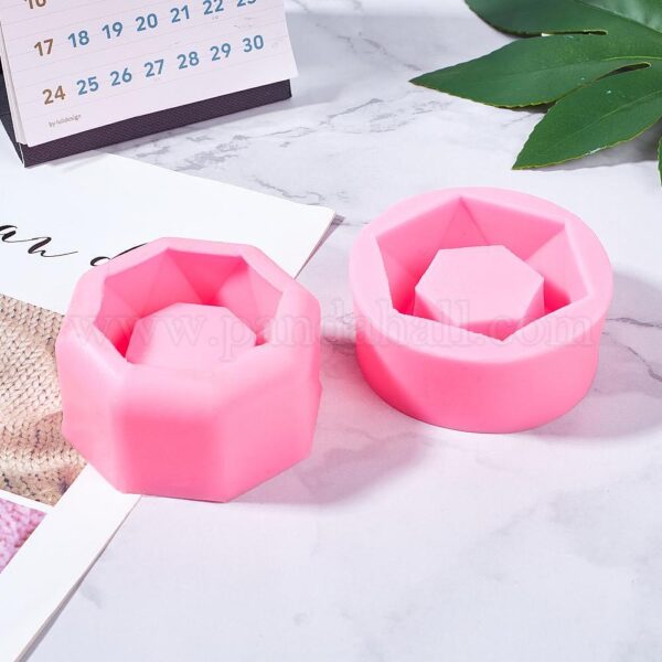 Flower Pot Hex Silicone Mould