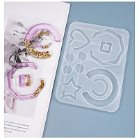 Geometric pendant and earring silicone mould by Pandahall