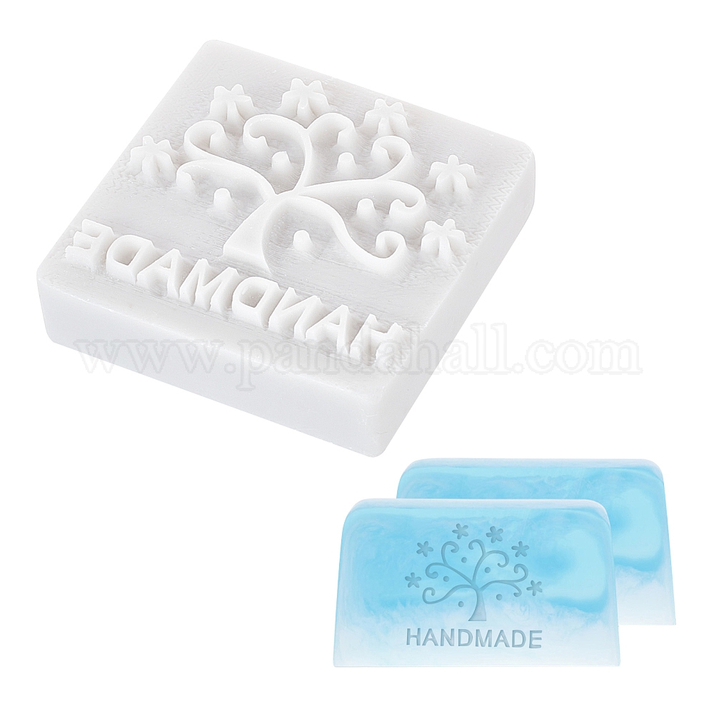 CRASPIRE Elephant Soap Stamp Handmade Acrylic Soap Stamp Animal Embossing  Stamp Soap Chapter Imprint Stamp for Handmade Soap Cookie Clay Pottery DIY