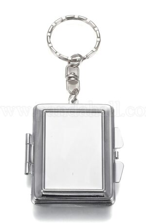 Keychain Mirror Compact Rectangle Front View
