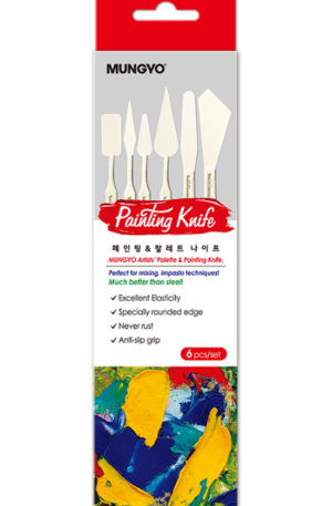 Painting Knife set standard sizes 6's by Mungyo