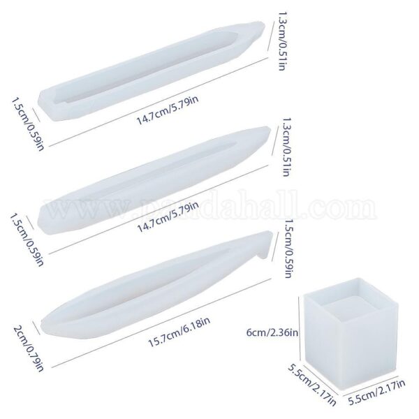 Pen and Holder Set Silicone Mould Measurements