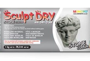 Sculpt Dry Clay Stone colour 1kg by Mungyo