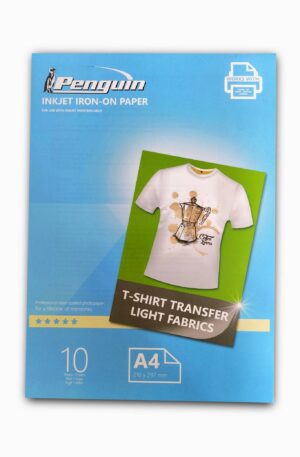 Penguin Iron on Transfer paper Light Fabrics