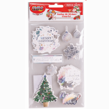 Festive 3D Stickers Cheerful