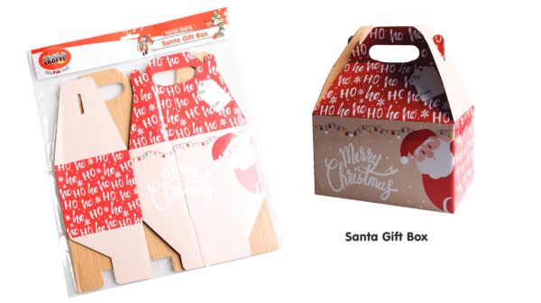 Festive Craft Santa Gift Box