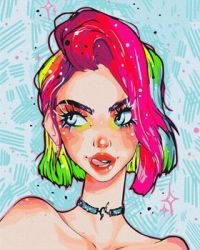 Lady Grunge – Paint by Numbers