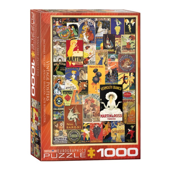 Vintage Variety Poster Collection 1000 Piece Puzzle