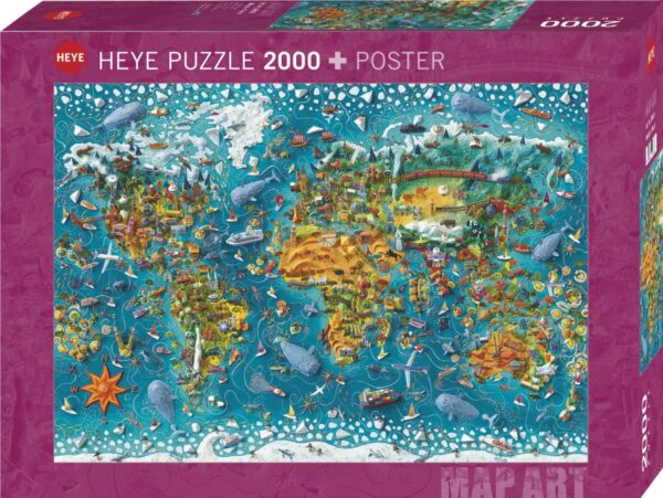 Miniature World 2000pce puzzle boxed by Heye