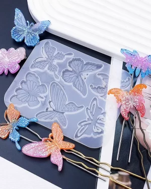 Butterfly Set (#559) – Silicone Mould