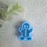 Earring Clay cutter Smiling gingerbread man XMAS028